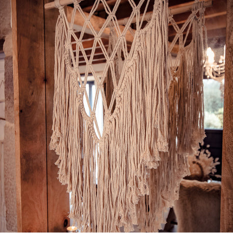 1 Wandbehang Makramee Stil