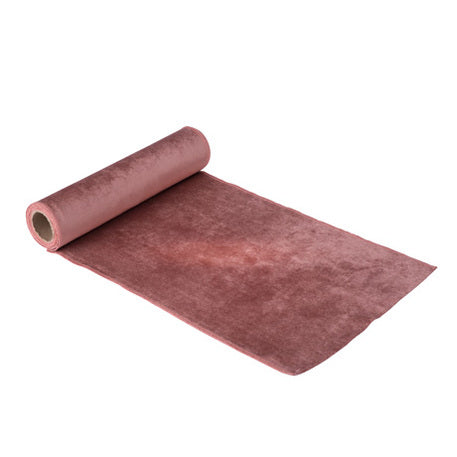 1 Tischläufer Velours Rose