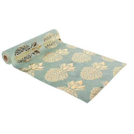 1 Tischläufer Velours Ananas