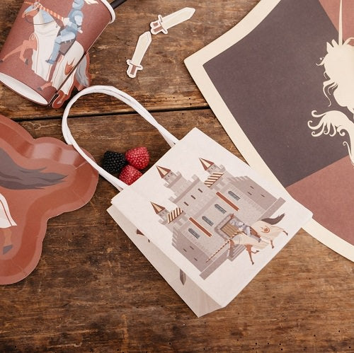 4 Geschenktütchen Ritter