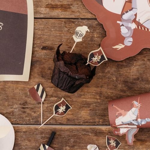 12 Cupcake Topper Ritter