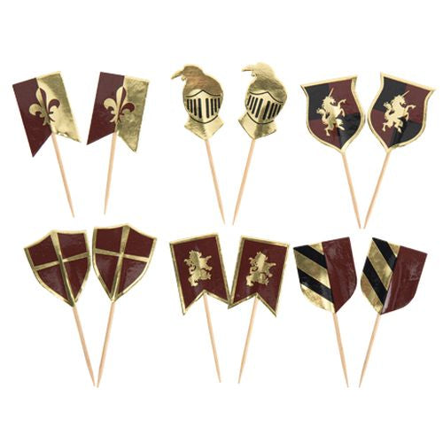 12 Cupcake Topper Ritter
