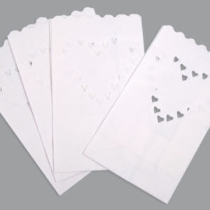 5 Papierlaternen Herz