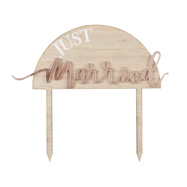 1 Cake Topper Just Married