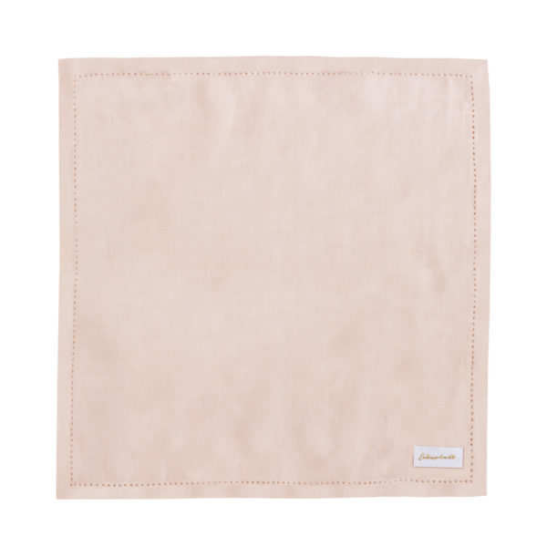4 Leinenservietten rosa
