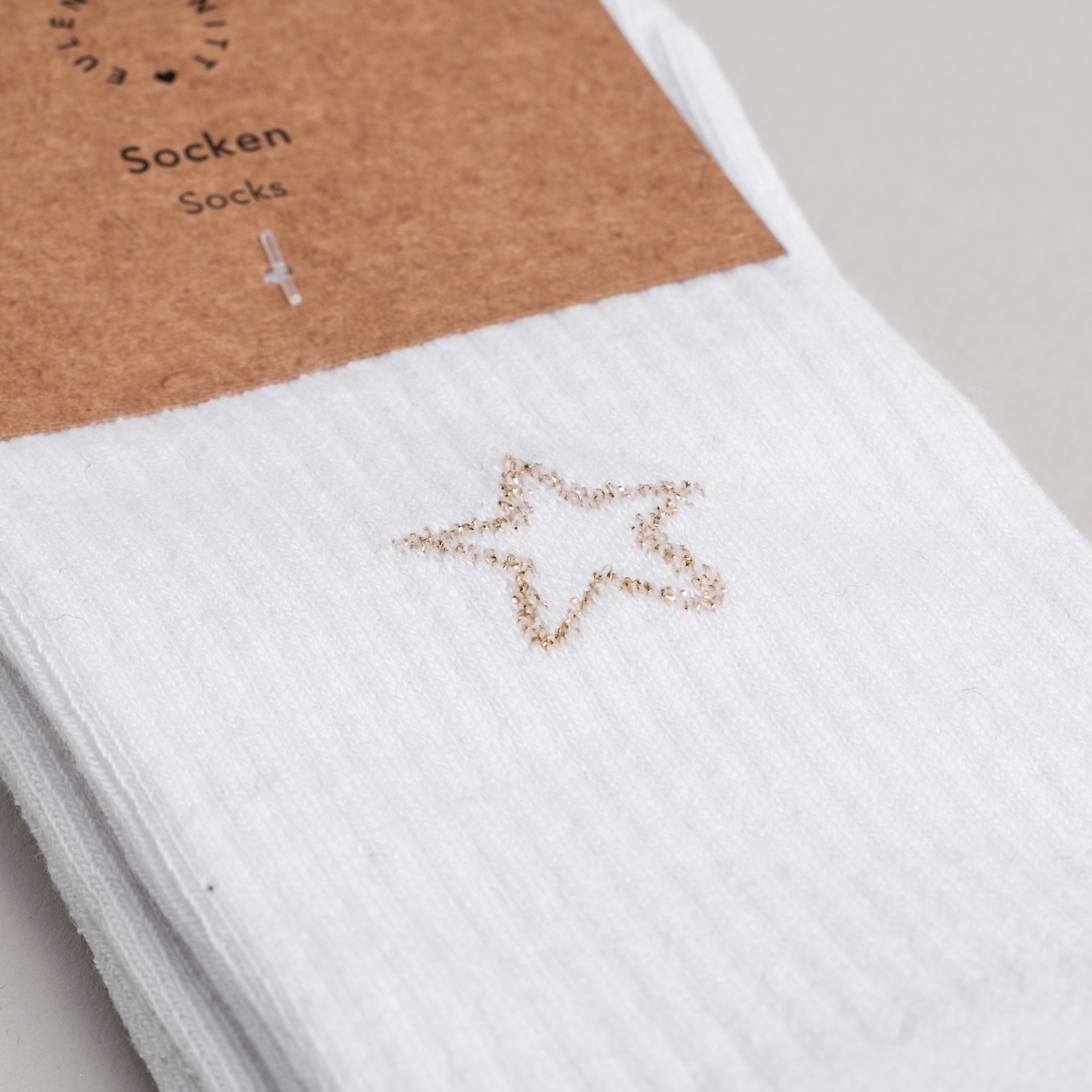 1 Paar Socken Stern Gr. 35 - 38