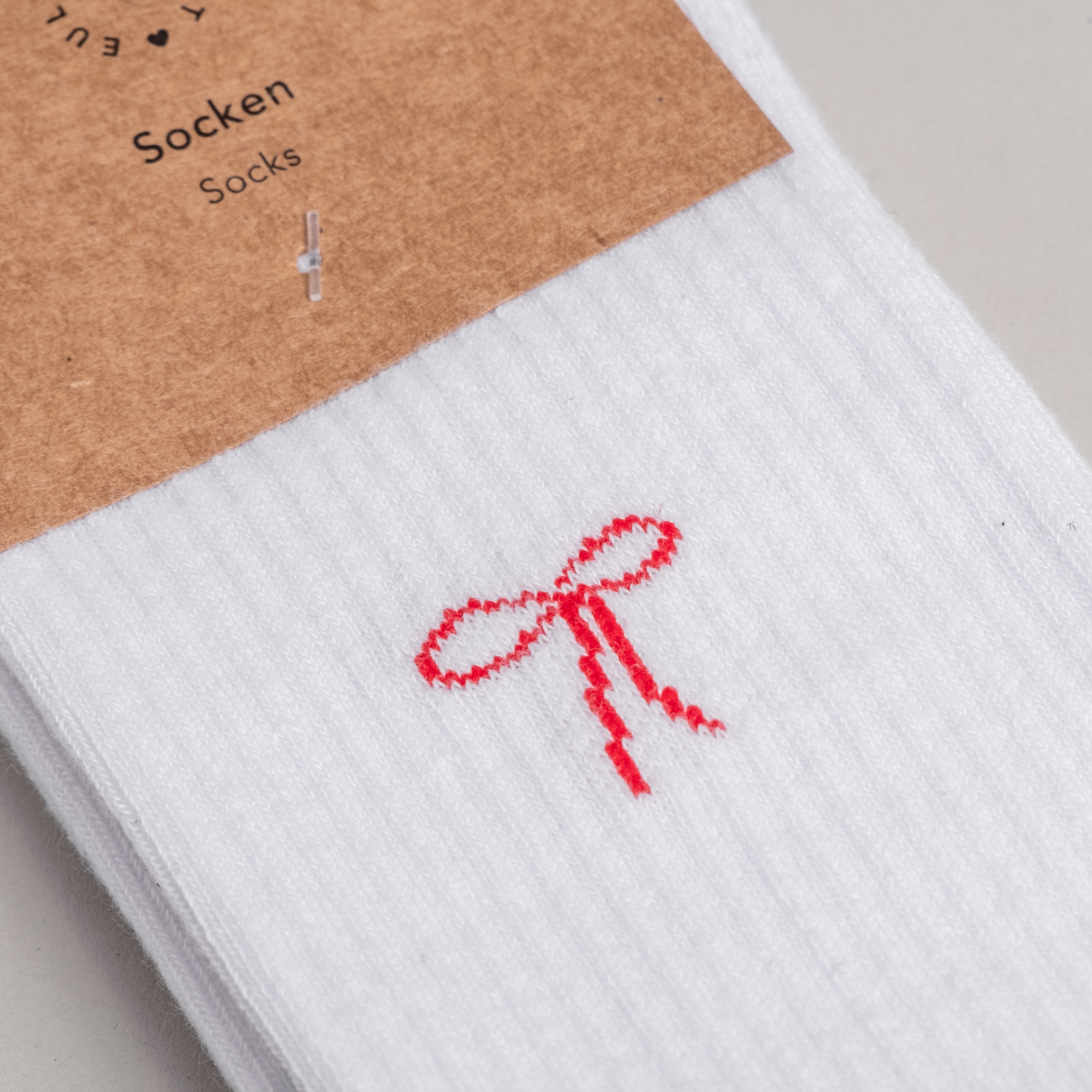 1 Paar Socken Schleife Gr. 35 - 38