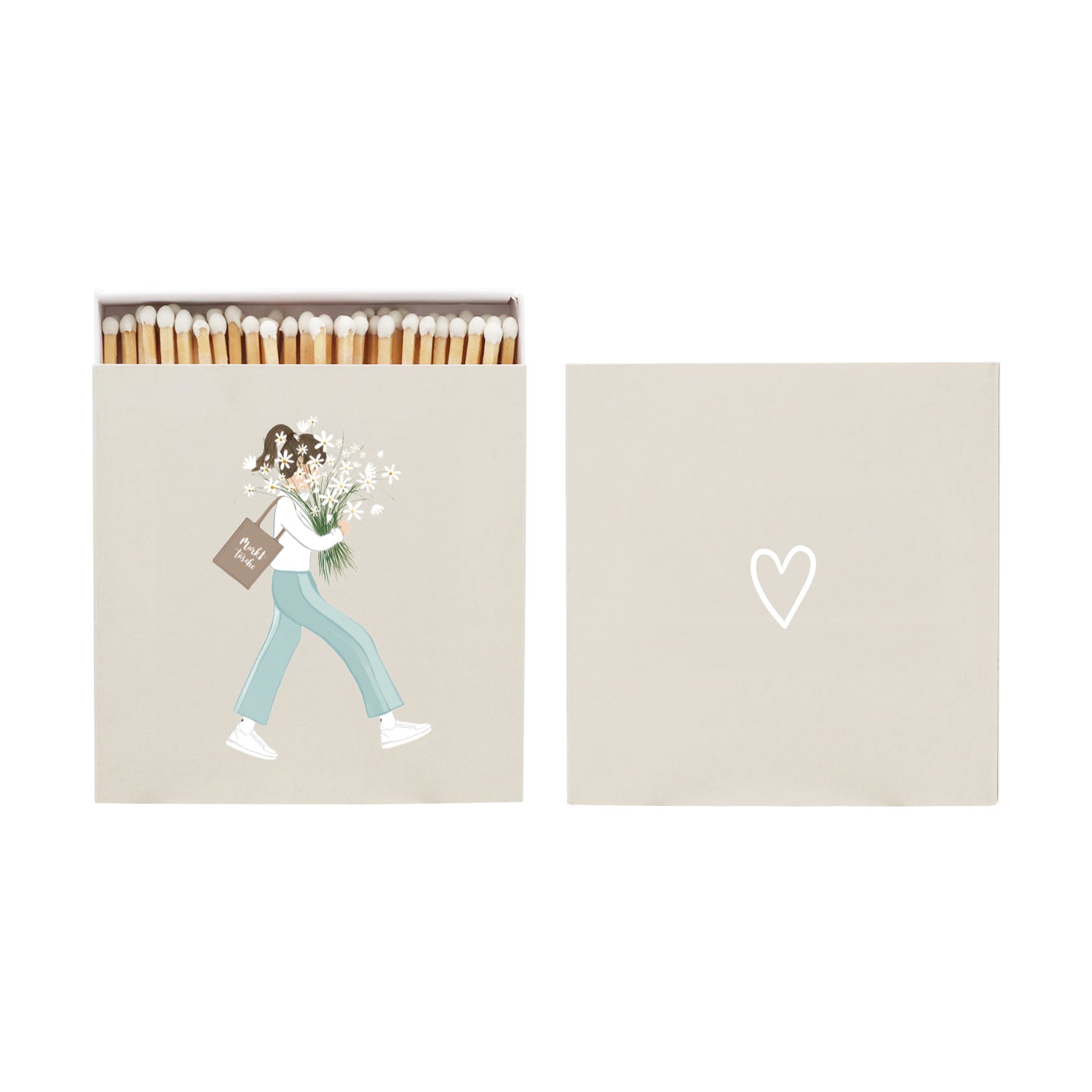 1 Packung Streichhölzer Blumenmädchen