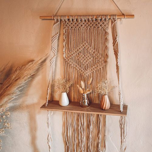 1 Etagere Makramee Stil