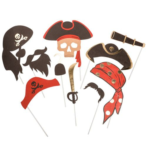 10 Photo Booth Props Pirat