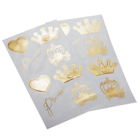 16 Aufkleber Prinzessin