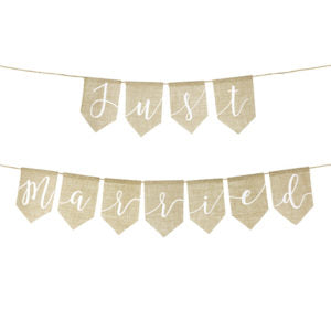 2 Jute Girlanden Just & Married