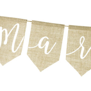 2 Jute Girlanden Just & Married