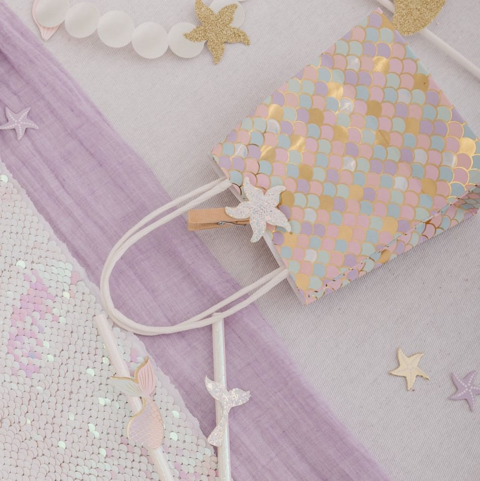 4 Geschenktütchen Mermaid