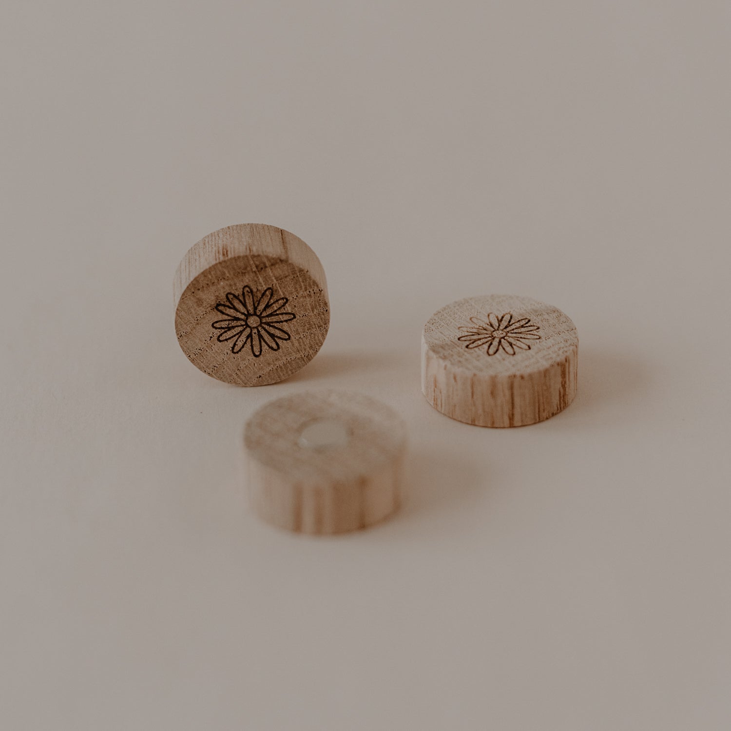 3er Set Holzmagnete Daisy