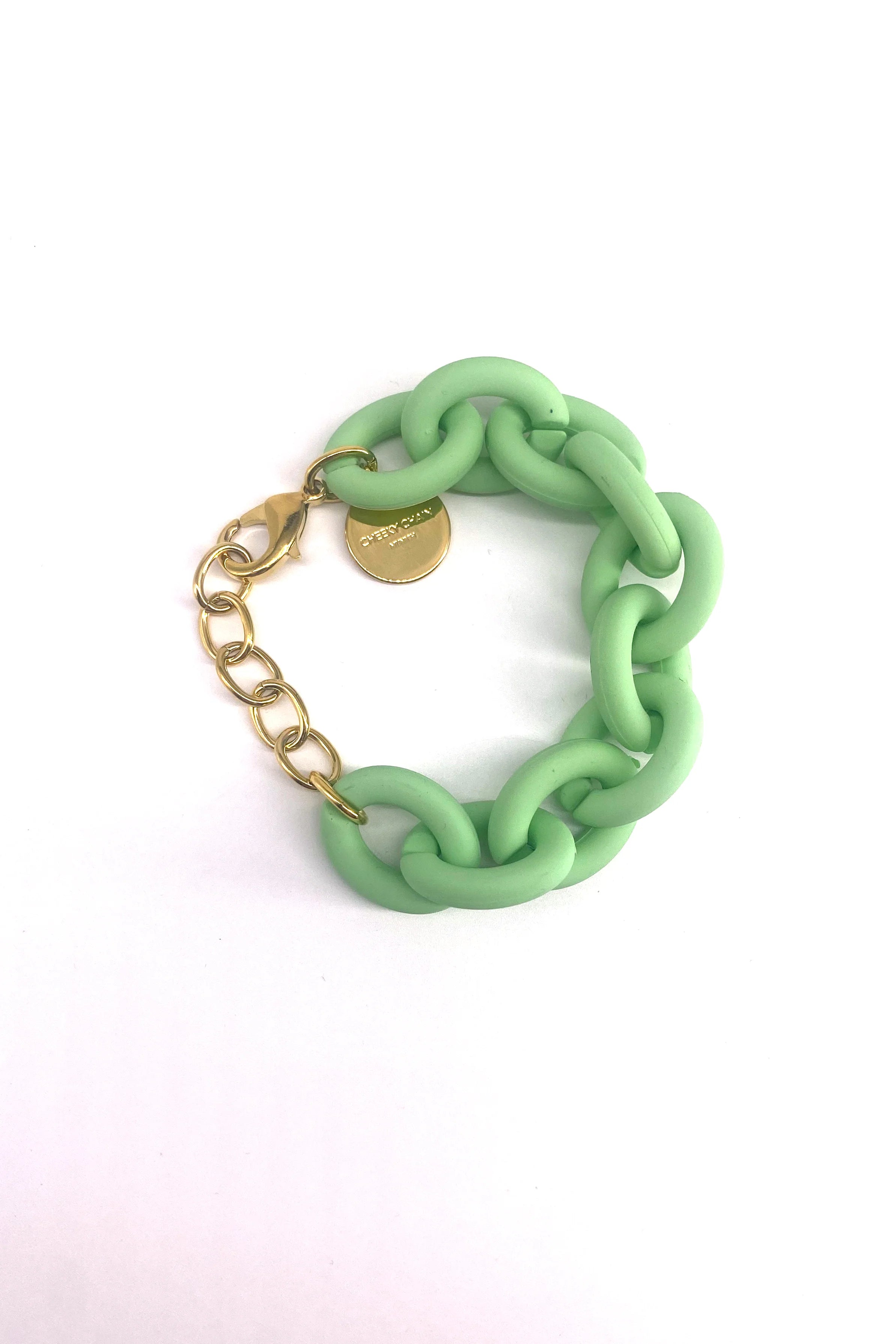 1 Bracelet Chunky Soft Green