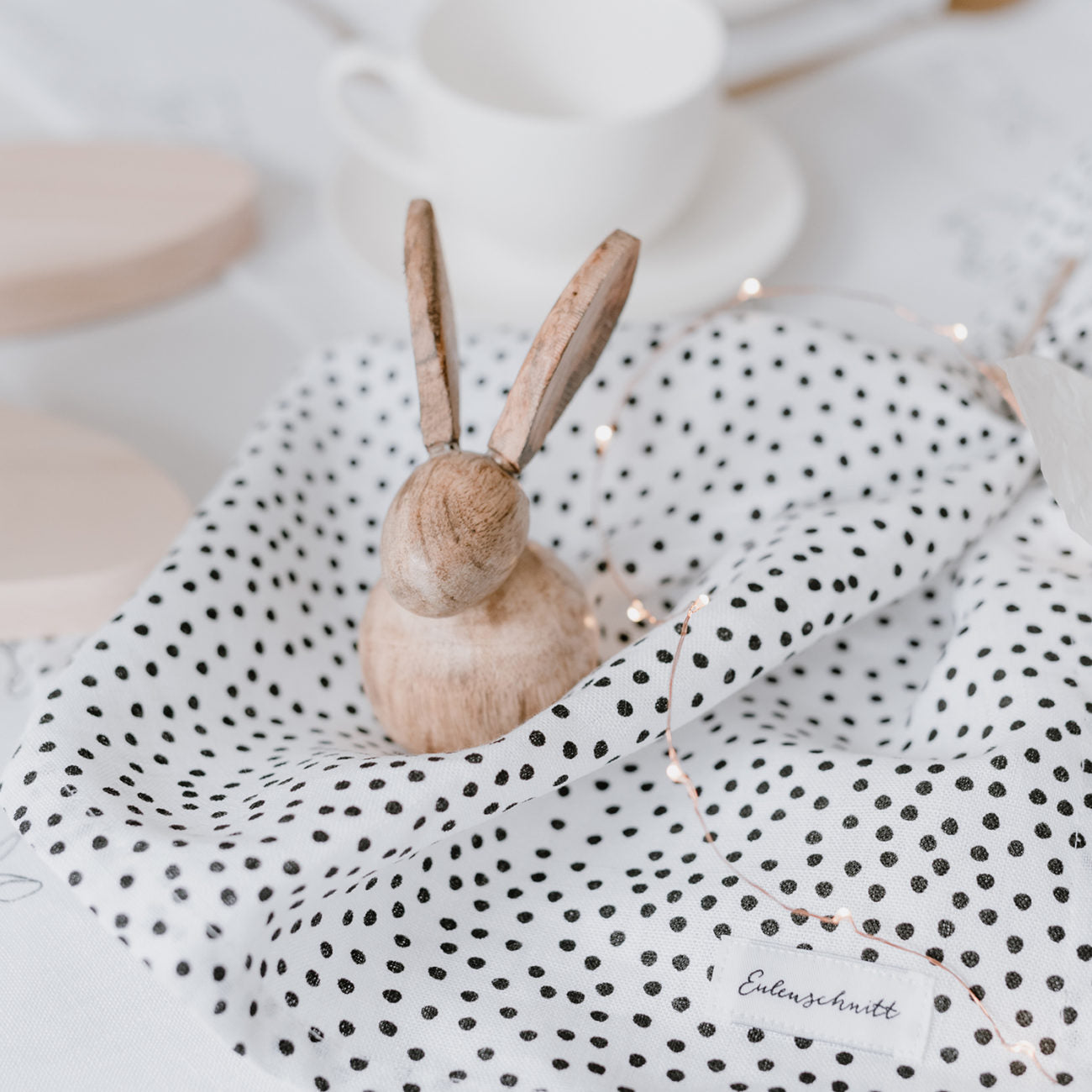 1 Leinentischläufer Punkte