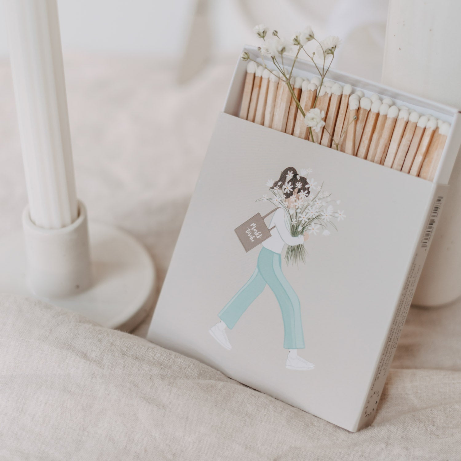 1 Packung Streichhölzer Blumenmädchen